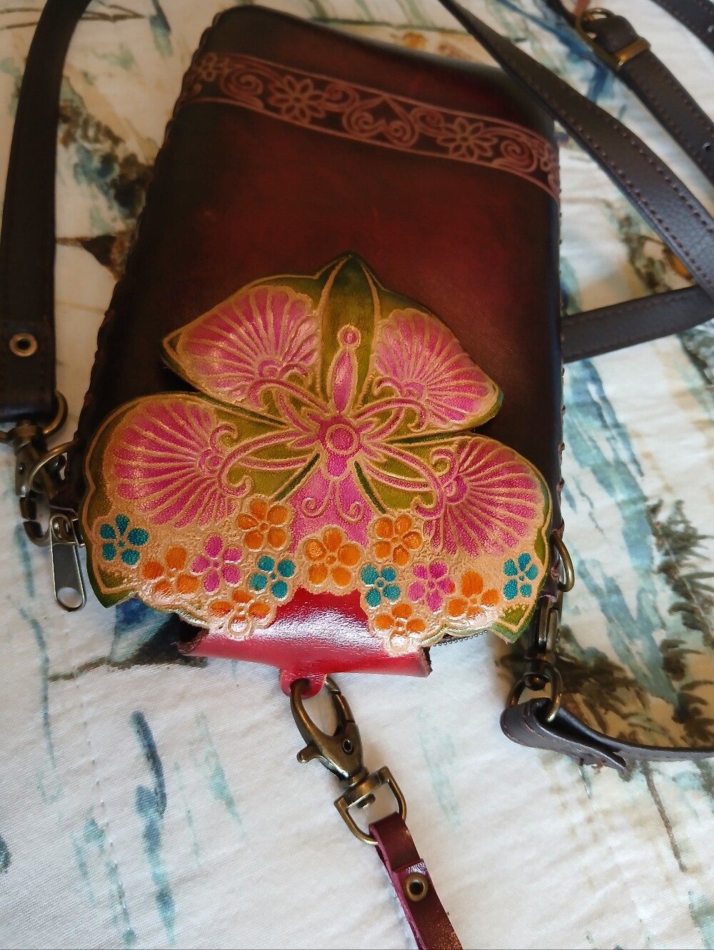 Mexican Butterfly Hand Tooled Leather - Picture 13 of 16